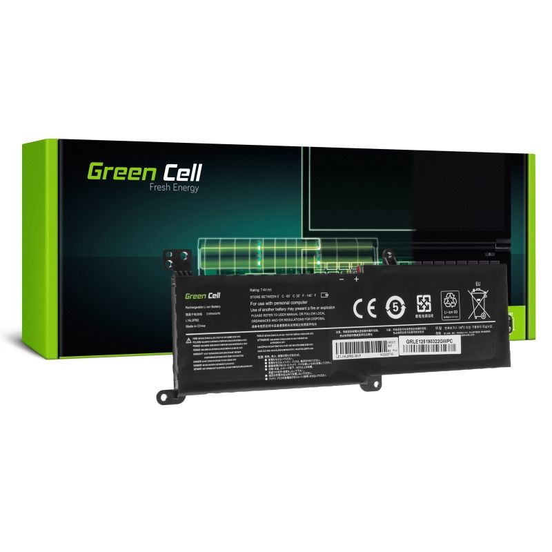 GREEN CELL LE125 - Notebook reserve-onderdeel - zwart - IdeaPad 320-14IKB 320-15ABR 320-15AST 320-15IAP 320-15IKB 320-15ISK 330-15IKB 520-15IKB