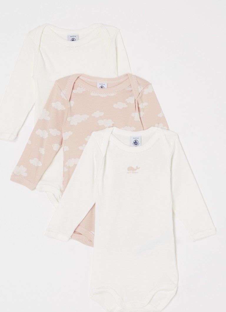 Petit Bateau Romper Set (3-Pack)