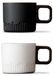 Set van 2 Keramische Espresso Kopjes met Houten Handvat
