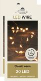 Anna's Collection Anna Collection Draadverlichting lichtsnoeren 2x -20 leds - koper warm wit licht -100 cm