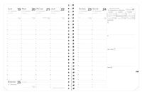 Quo Vadis Navulplanner Spiraal 2025 President S Weekplanner Frans 13 maanden Wit Clairefontaine papier 21x27 cm
