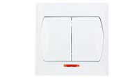 AKCENT Kandelaar met verlichting wit LP-2AS/00