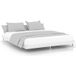 Maison Exclusive - Lit double exclusif - Structure de lit en bois stratifié, blanc brillant, dimensions 140x200 cm
