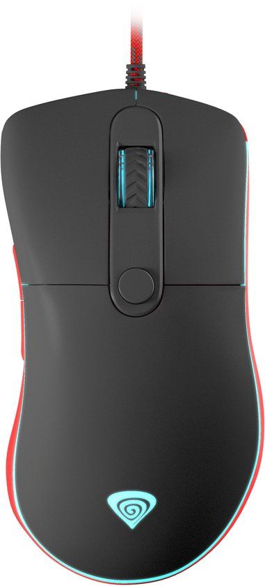 Genesis Krypton 500 - Optische Gaming Muis - 7200 DPI - Zwart/Rood