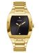 Guess Heren Trend Casual Tonneau Diamond 43mm horloge, Zwart, GW0387G2-AMZUK
