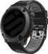 Strap-it Universele 24mm Sport Horlogeband Zwart/Grijs