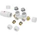 Riko Set Thermostatisch Onderblok Haaks Glans Wit