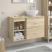 Maison Exclusive - Ensemble de deux meubles de salle de bain en bois imitation chêne Sonoma, dimensions : 79,5 x 41 x 80 cm