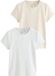 Next - Dames - Set van 2 geribbelde T-shirts - Grijs