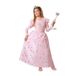 Atosa Prinsessen verkleed jurk luxe - roze - met sterren - Fee/prinses - voor kinderen 116