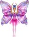 Barbie poupée, danseuse papillon, 2-en-1 : transformable, avec des ailes de papillon comme jupe, un bandeau floral et des lacets de ballet