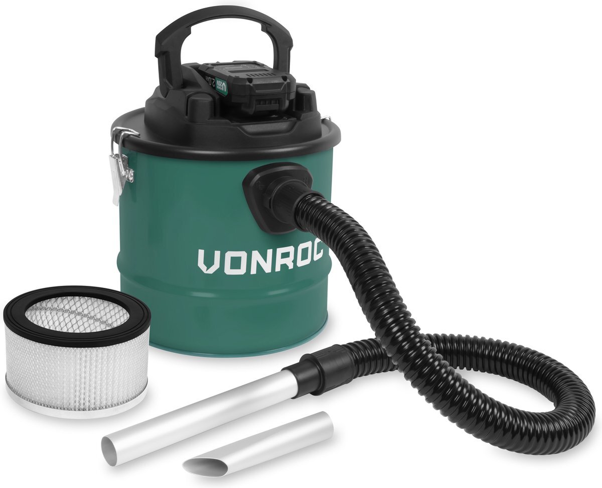 VONROC TOOLS VONROC Accu Aszuiger VPower 20V 12L Reservoir HEPA