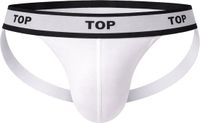 Barcode Berlin Jockstrap TOP White-Black - MAAT M