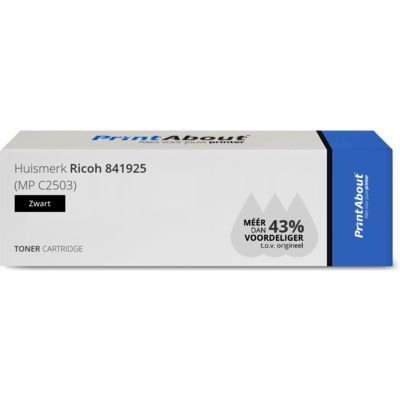 Huismerk Ricoh 841925 (MP C2503) Toner Zwart