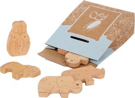 Small Foot - Houten Speeleten Dieren Crackers - 8dlg. - Vanaf 3 Jaar