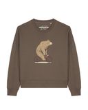 Watapparel Sweatshirt 'Fahrradbär' bruin / lichtbruin / donkerbruin
