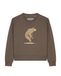 Watapparel Sweatshirt 'Fahrradbär' bruin / lichtbruin / donkerbruin