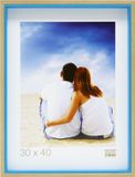Deknudt Frames fotolijst S40BH6 - naturel - blauwe rand - hout - 30x40