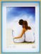 Deknudt Frames fotolijst S40BH6 - naturel - blauwe rand - hout - 30x40