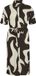 VILA - VIZEYA ZERA 2/4 MIDI SHIRT DRESS/DFS/1 - Dames - Mini jurken - S - Polyester - Elastaan - Coffee Bean