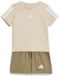 Adidas Essentials Tee Set Beige 3-4 Years Kinderen