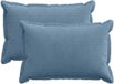 vidaXL - Kussensloop - 2 stuks - Blauw - 50 x 80 cm - Corduroy