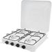 Campingaz Réchaud de camping à gaz à quatre brûleurs, Réchaud de camping portable 51 x 51 x 10,5 cm, Adapté aux camping-cars, aux appartements et à une utilisation en extérieur, Blanc