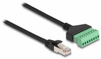 DeLOCK 65977 Netwerkkabel Zwart, Groen 1 m Cat6 U/UTP