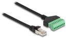 DeLOCK 65977 Netwerkkabel Zwart, Groen 1 m Cat6 U/UTP