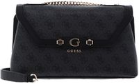 GUESS Lindsey Convertible Xbody Flap Coal Logo Umhängetasche Handtasche Dunkelgrau