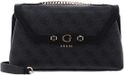 GUESS Lindsey Convertible Xbody Flap Coal Logo Sac bandoulière Sac à main Gris foncé
