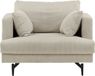 Hioshop Sofia fauteuil fluweel beige