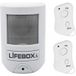 Lifebox Mini Alarme à détecteur de mouvement et 2 télécommandes
