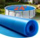 VEVOR Couverture solaire pour piscine, couverture à bulles de piscine ronde de 7,32 m, couverture solaire à bulles de 16 mil et matériau PE, bleu
