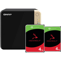 QNAP TS-464-8G + Seagate Ironwolf 8TB (2x4TB)