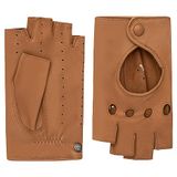 Roeckl Handschoenen met korte vingers 'FLORENZ AUTOFAHRER' camel / bruin / cognac / oker