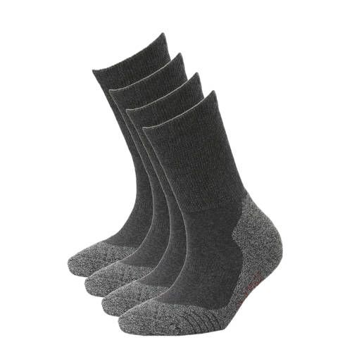 Xtreme wandelsokken - set van 4 - antraciet
