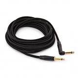 Gear4music 6.35mm TS Jack - 6.35mm TS Jack Braided Right Angled Pro Cable, 6m