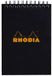 Rhodia Spiraalblok A6 Geruit Zwart