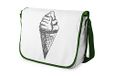 Bonamaison Digitaal bedrukte Messenger schooltas met kaki riem voor meisjes en jongens, boodschappentassen voor scholieren, schoudertassen, grootte: 29x36 cm