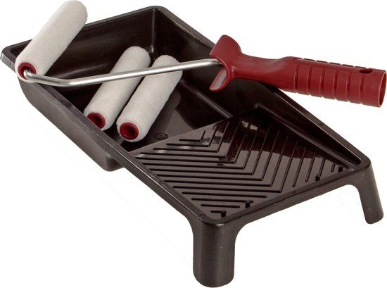 Anza Lak Schilderset - 3 Viltrollers - Zwart - 10 cm - 7311490020823