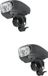 Merkloos / Sans marque Benson Fietskoplamp - 2x - LED - op batterij - voorlicht - fietslamp