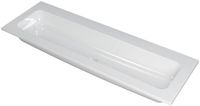 Wastafel INK Faktor Wastafel Polystone Centraal Zonder Kraangat - 1400x450x15 mm - Glans Wit