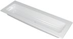 Wastafel INK Faktor Wastafel Polystone Centraal Zonder Kraangat - 1400x450x15 mm - Glans Wit