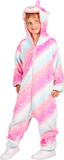 thetru Dieren Kostuum Eenhoorn Kinderen - Pluche - Dieren Onesie - Carnaval - Verkleedkleren Kinderen - Roze - Maat 104