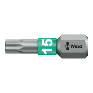 Wera Wera Bit Torx, 1/4 inch BiTorsion, Torx-profiel: TX15 Aantal:10