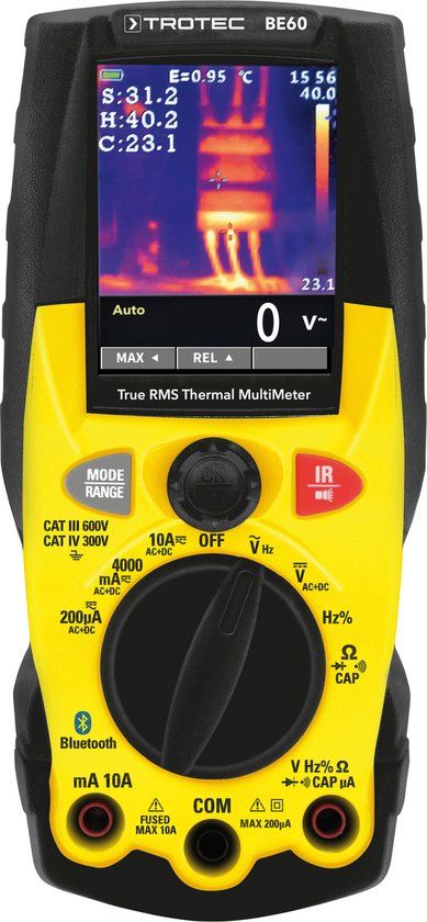 TROTEC BE60 Digitale True RMS Multimeter met Ingebouwde Warmtebeeldcamera
