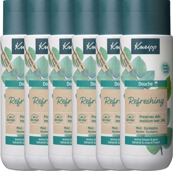 Kneipp Refreshing Douchegel Mint & Eucalyptus - 6 x 200 ml