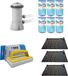 WAYS - Chauffage de piscine - 3x Chauffage de piscine & Pompe de filtration 2271 l/h & 6 Filtres Type A & Brosse de nettoyage WAYS