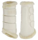 Zachte Kerbl Pelisa zachte beenkappen wit, Cob (M)